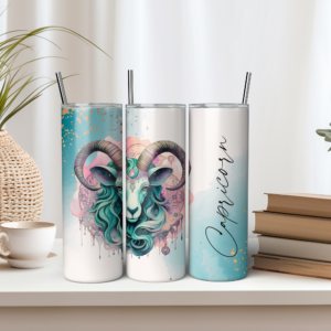 Capricorn Watercolor | Sublimation Tumbler Wrap Design